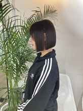 ヘアースタジオ ゼン カロン(Hair studio Zen kalon) ミニマルボブ×ヘイリーボブココアグレージュ20代30代40代50代