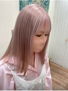 モリオフロムロンドン 大宮店(morio from London) 【かほ】透明感ピンクベージュ