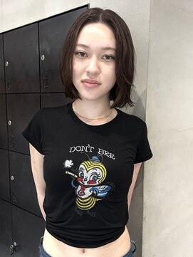 ヘアー アイス ルーチェ(HAIR ICI LUCE) ボブ/ブリーチなし/ブリーチなしダブルカラー/ココアブラウン