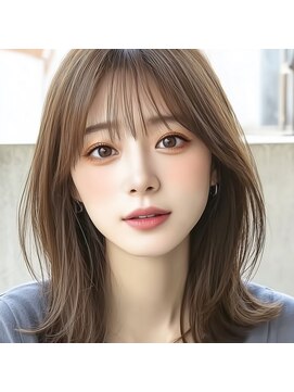 モンド ヘアクリエーション 新栄店(monde hair creation) 【monde】外ハネミディ×インナーカラー×髪質改善