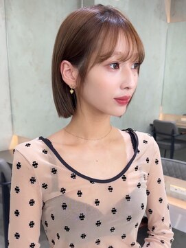 ロンドヴァリー 渋谷店(Lond vallee) 顎ラインミニボブ×縮毛矯正