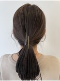 10代/20代/透明感カラー/ワンカラー/ツヤ髪スタイル暗めブラウン