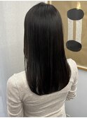 ストレートミディアムオリーブグレージュ