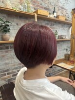 ゴーシェン 津田沼本店(Goshen)&nbsp;刈り上げショート×チェリーレッド