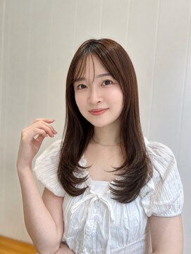 ビューバイネオリーブ 用賀店(Beau'r by neolive) 大人ガーリーダークアッシュ似合わせカットミディアムレイヤー