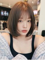 ロッソ 大橋店(Rosso) 暖色ブラウンのふんわりボブ【大橋】