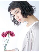 ロジェ(loje)&nbsp;＊LOJE＊  暗髪でもお洒落女子。ウェット外はねボブ。