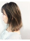 美髪べージュ外ハネミディアム