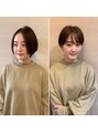 カフネ(CAFUNE)&nbsp;(before→after)お顔にフィットする丸みショート