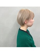 タグ(#tag)&nbsp;#ホワイトベージュ×ショートボブ