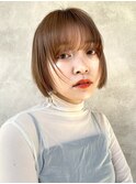 ミニボブ/ベージュカラー#大人ガーリー#チョコレート#プリカール