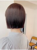 小顔ボブ×美髪[ぱつっとボブ/縮毛矯正/丸型卵型]