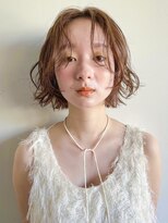 エニ 自由が丘(ENi)&nbsp;黒髪/グレーベージュ/レイヤーロング/前髪パーマ[自由が丘駅]