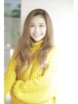 アフロディーテ 銀座(APHRODITE GINZA)&nbsp;黒髪/グレーベージュ/レイヤーロング/前髪パーマ/銀座