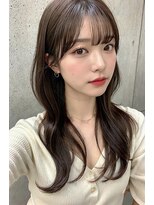 リンク(LinQ)&nbsp;美髪レイヤーロングくびれワンカールセミディシアーカラー