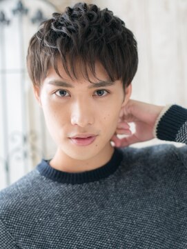 モッズヘアメン 名護大東店(mod's hair men) グレージュカラーで好感度あがる！くせ毛束感ショートj名護大東