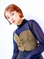 ガリカ 大名(Gallica) <森千晶>乾かすだけでまとまるミニボブにオレンジブラウンカラー