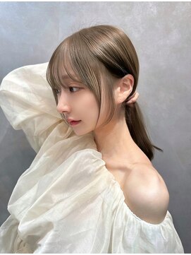 バックス(BUCKS) オリーブベージュ×顔まわりカット