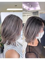 アフューズバイストゥー(Vfuse by StueW)&nbsp;ミディアム×バレイヤージュ/髪質改善/ダブルカラー/ブリーチ