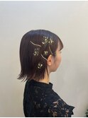 ショートボブタイトスタイル