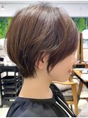 30代40代50代大人ナチュラルレイヤーショートボブ