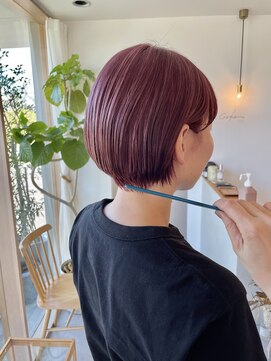 ゴカン(Gokan) ペールピンクマッシュショート♪