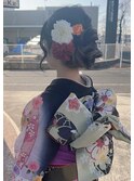 小顔メイクアップと裏編ふんわりヘア