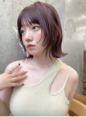 前髪小顔イメチェンこなれミディバブルフワンレン