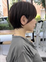 ビューブルー 亀戸錦糸町(VIEW BLUE)&nbsp;美髪シアーカラーピンクブラウンショートカット切りっぱなしボブ