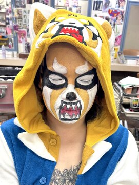 ヘアセットアップス(UP's) 再現度高め♪『アグレッシブ烈子ハロウィンメイクのみ』