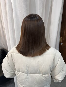 スイート ヘアデザイン(Suite HAIR DESIGN) 髪質改善ストレート×ぷつっとミディアム【Ryoka 髪質改善】