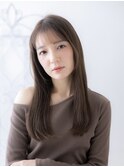 黒髪/ボブルフ/ネビージュ/小顔/ワンレン/髪質改善/前髪/郡山43