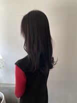 2195ヘアー 世田谷代田(2195hair)&nbsp;地毛風カラー/黒髪ロング/韓国風巻き/髪質改善/ブルーカラー