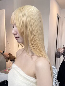 ミーム 原宿 表参道(meme) ◎ブロンドハイトーンカラーデザインカラーアンブレラカラー金髪