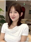髪質改善＊うる艶チェリーブラウン＊美髪【Zina浦安】