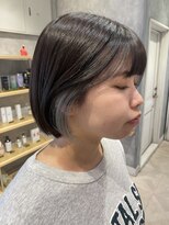 ラボヌールヘアーグレース 門前仲町店(La Bonheur hair grace)&nbsp;【杉本】イヤリングカラー/シルバー/アッシュブラウン/ボブ