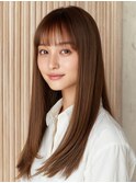 ★縮毛矯正×艶髪ストレートロング