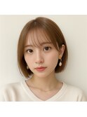 大人ショート　ナチュラルボブ　担当　内迫
