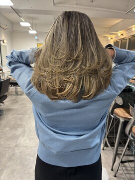 ラボ(LABO) バレイヤージュ×レイヤーカット/バタフライレイヤー