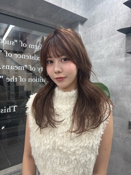 ノス 表参道(NOOS) レイヤーカット/顔周り/ハッシュカット/ココアブラウン