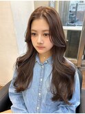 〇ブリーチなし 透明感カラー 韓国ヘア チョコレートブラウン