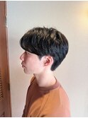 フェザーパーマ×マッシュ