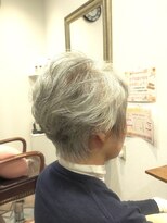 ヘアー グリーン(hair green)&nbsp;40代50代60代/パーマショート/エレガントショート/グレイヘア