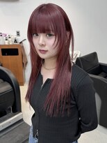 リヴ オオサカ(LIV OSAKA)&nbsp;チェリーレッド/ボルドーカラー/ブリーチ1回/.ダブルカラー