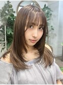 ミルクブラウンベージュカラーハイトーンブリーチカラーオリーブ