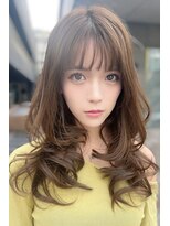 リークフー(Ree cu fuu) 韓国風くびれレイヤーカットハッシュカットミルクティーベージュ