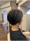 丸みショート×襟足すっきり