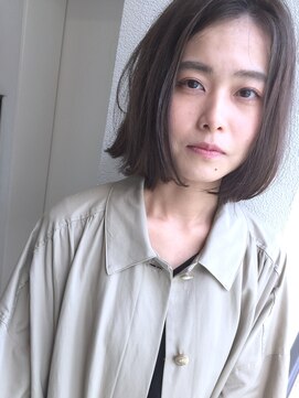 ヘアーデザイン シュシュ(hair design Chou Chou by Yone) ☆chouchou  ☆ナチュラル切りっぱなしダンバルモリボブ♪