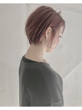 ヘアーアンドアトリエ マール(Hair&Atelier Marl) 【Marl】ハニーピンクカラーのショートボブ♪