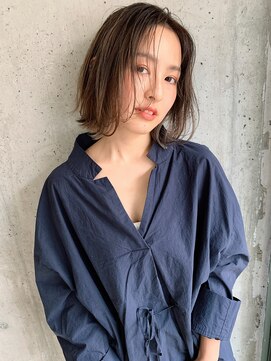 クラフト ヘア デザイン(CRAFT HAIR DESIGN) 切りっぱなし＋レイヤーボブ // ハイライトグレージュ